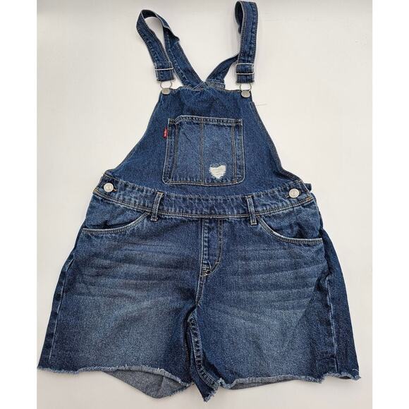 Levi Strauss & Co Girl's Size 16 Regular Jean Shortalls - Picture 1 of 5